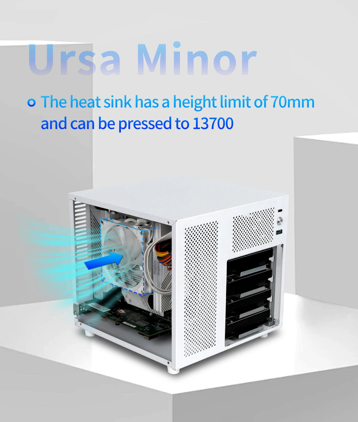 Ursa Minor 4-Bay Nas Chassis Sfx Power Supply