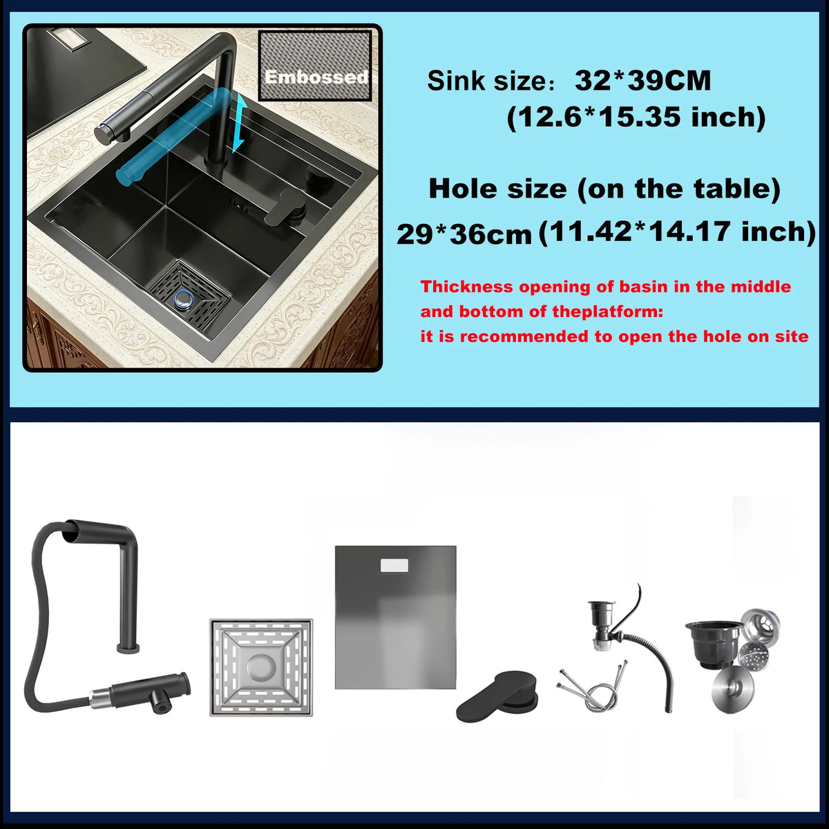 Hidden Sink Stainless Steel Sinks Bar Small Slot
