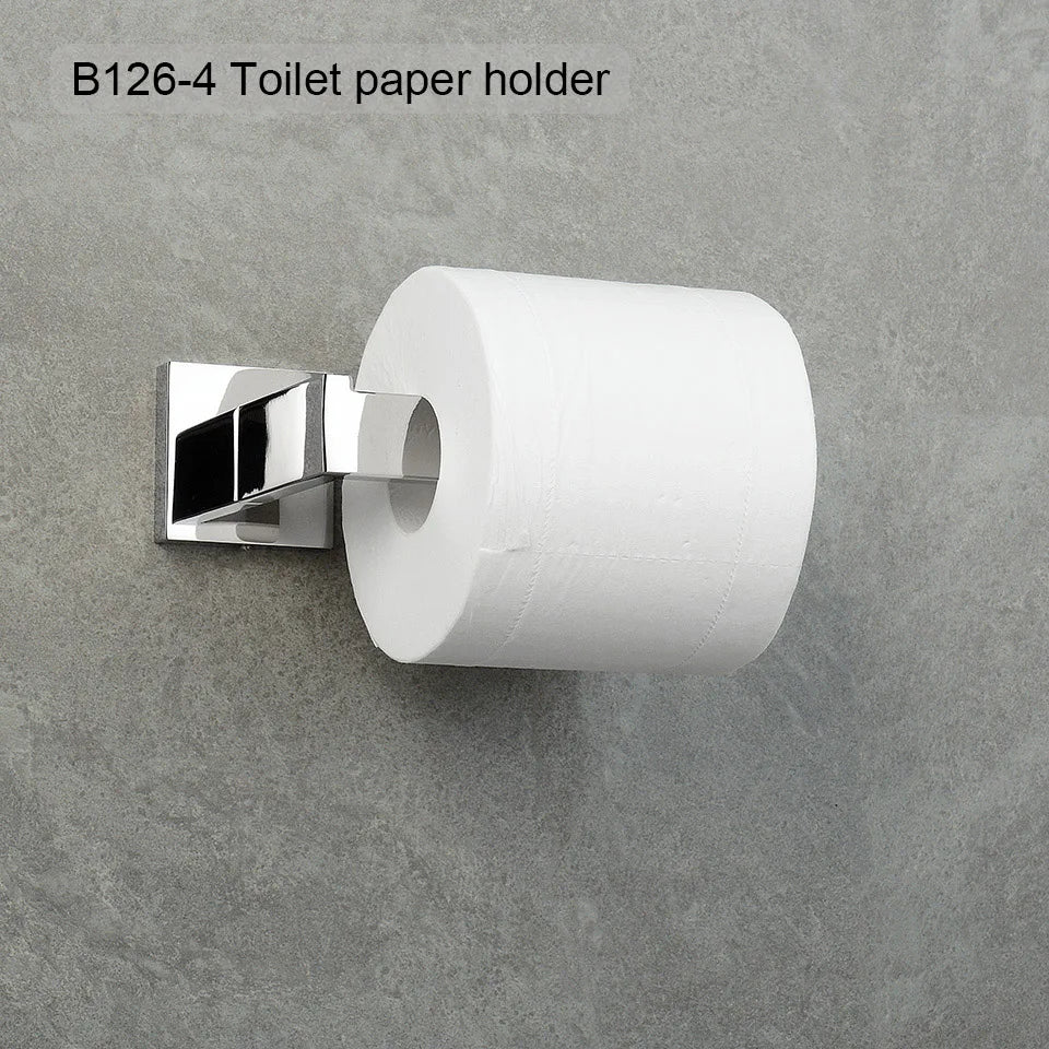 Stainless Steel Bathroom Hardware Mirror Chrome Polished Towel