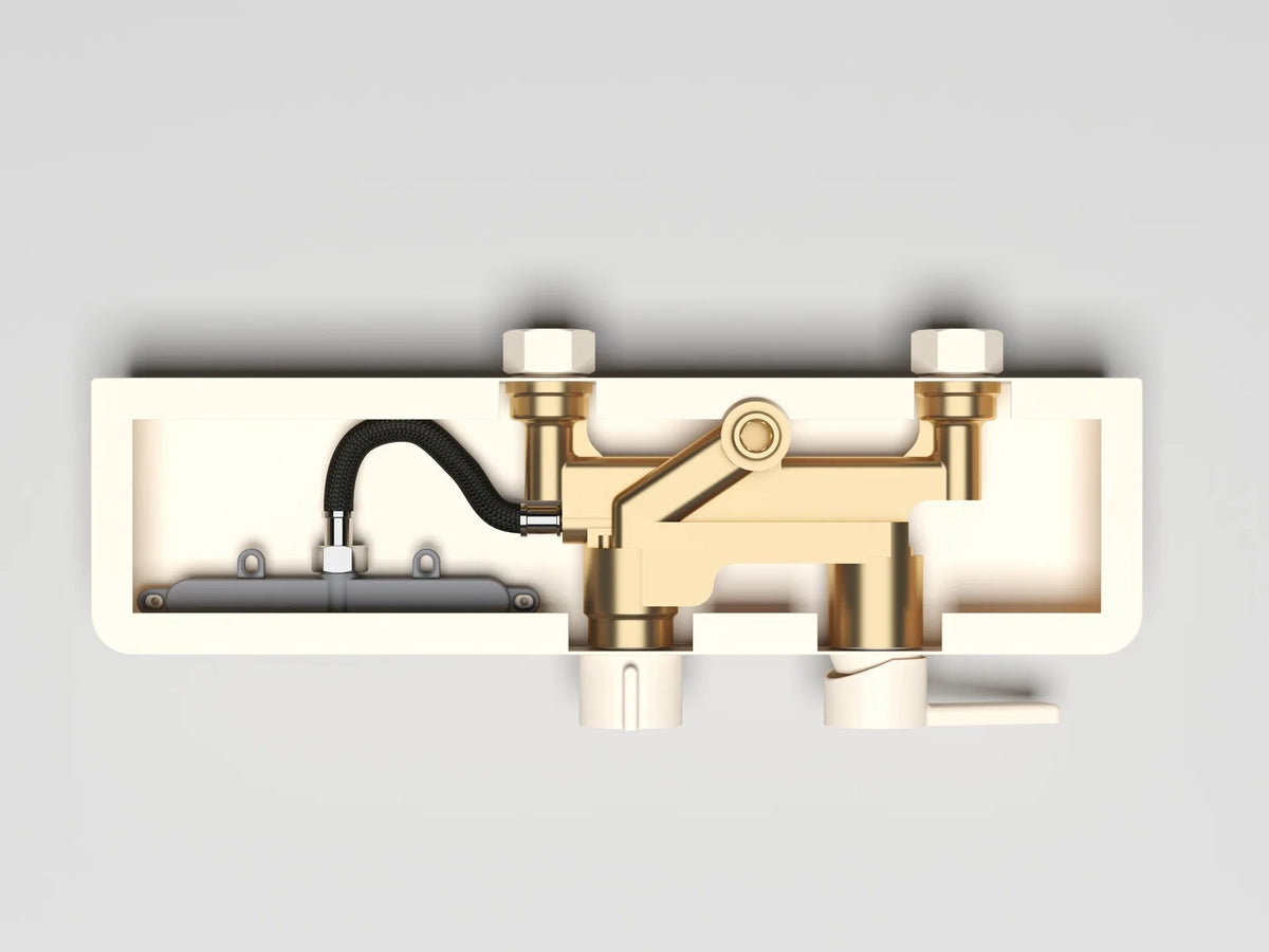 Kemaidi Rose Gold Bathroom Shower Rainfall Cold Control