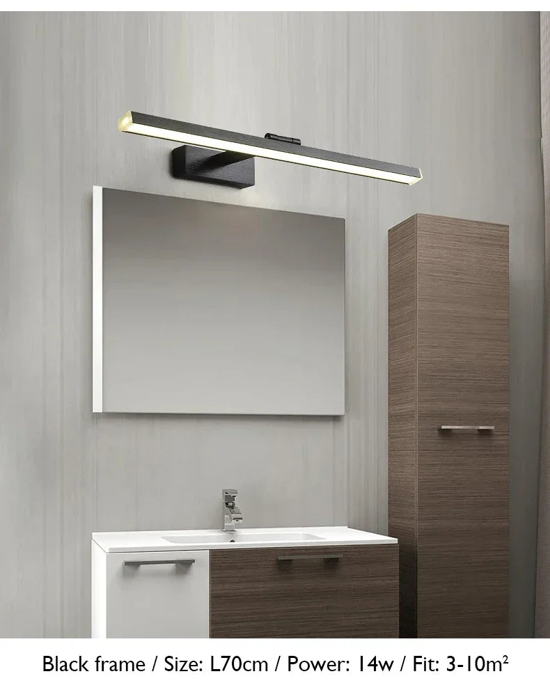 Led Modern Acrylic Wall Lamp White Black Mirror