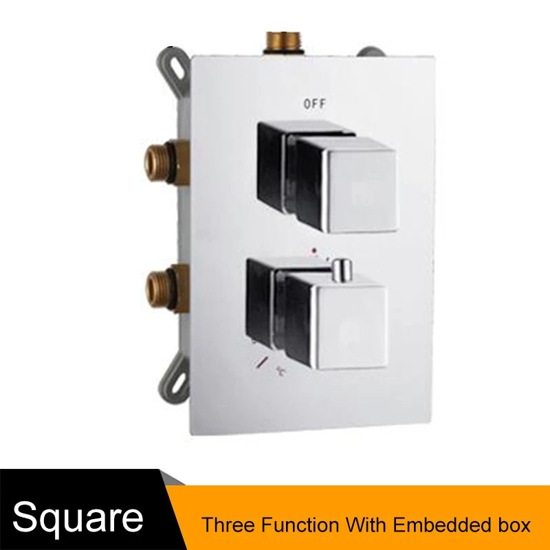 Solid Brass Valve Concealed Thermostat Trim Two Or