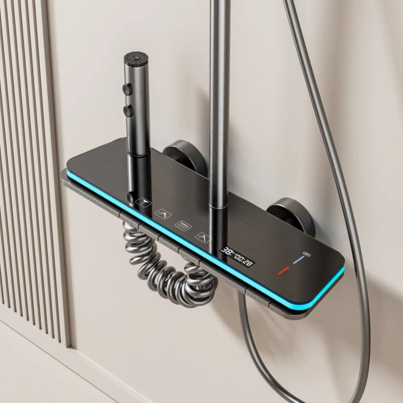 Bathroom Shower Full Digital Display Shower System Piano
