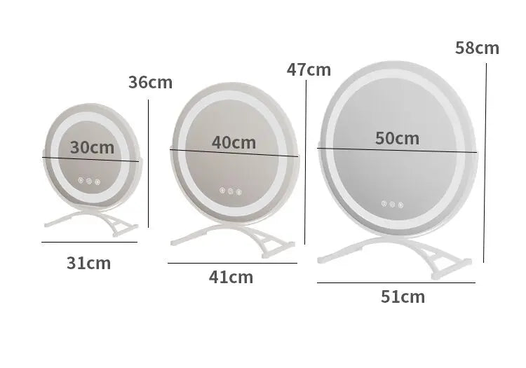 Lighted Vanity Makeup Mirror Lights Three Color Lightings