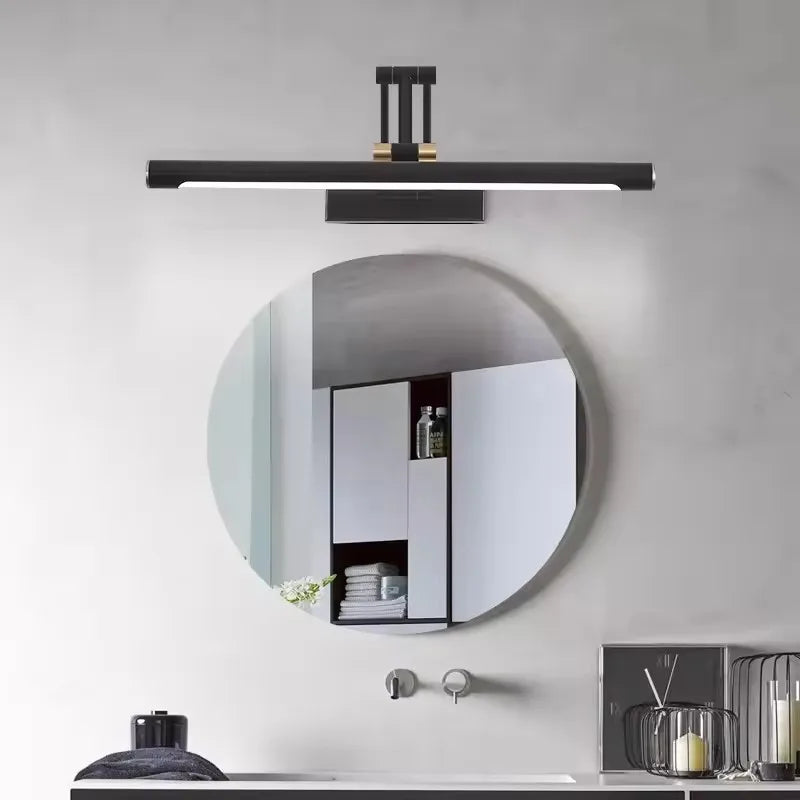 Led Bathroom Vanity Light Adjustable Swing Arm Mirror