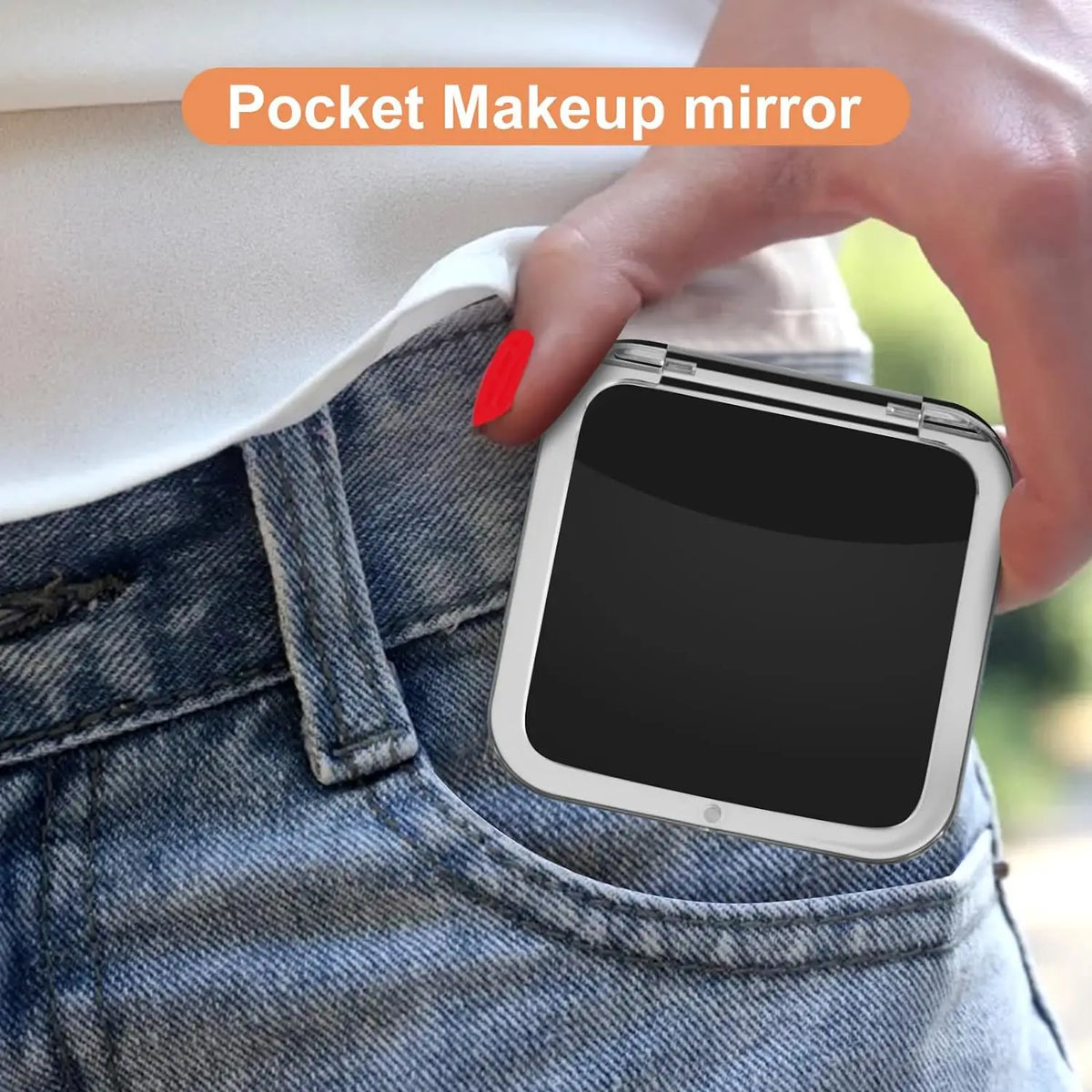 Compact 15x Magnifying Makeup Mirror Travel Small Pocket
