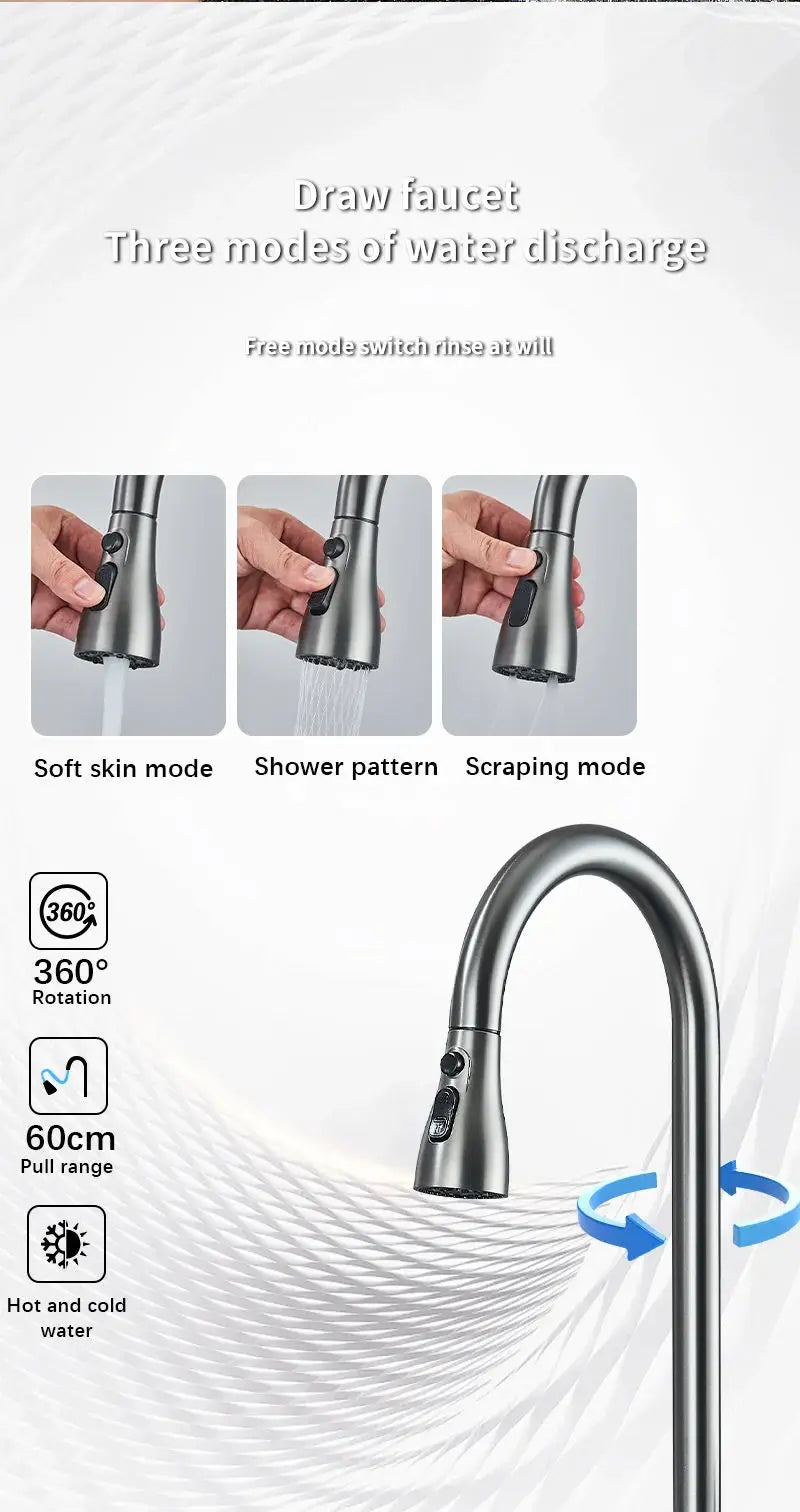 304 Stainless Steel Waterfall Sink Large Slot Integrated