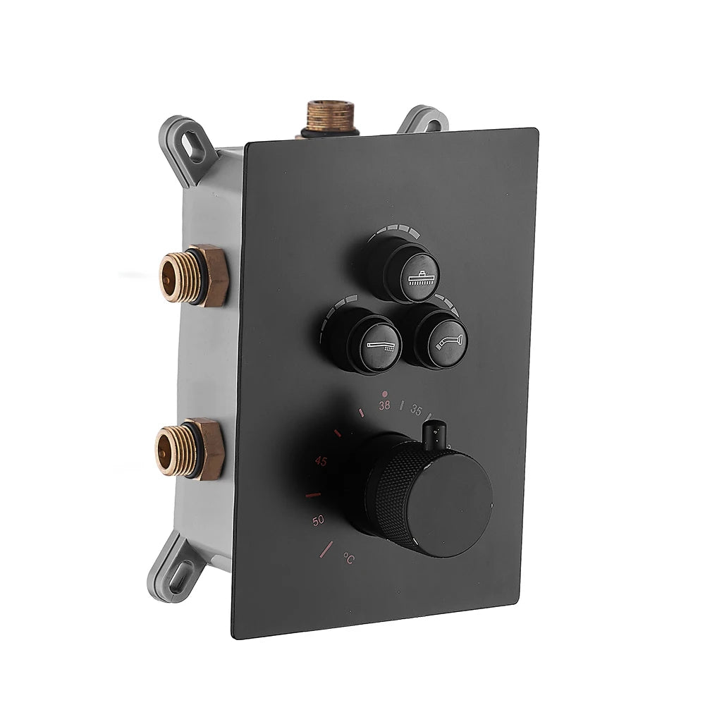 Solid Brass Valve Concealed Thermostat Trim Two Or
