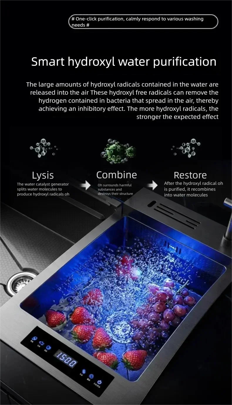 Stainless Steel 100x50cm Large Double Slot Sink Water