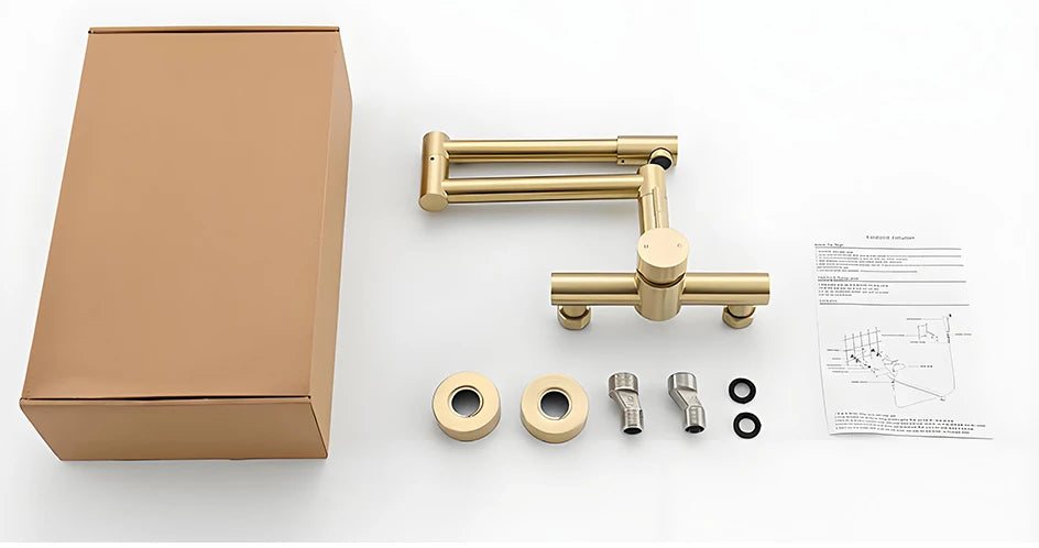 Huniu Folding Faucet Stainless Steel 304 Foldable Faucet