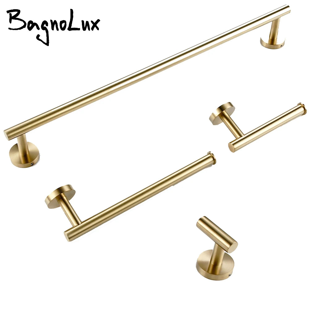 Brushed Gold Bathroom - Wall Mount Hand Towel