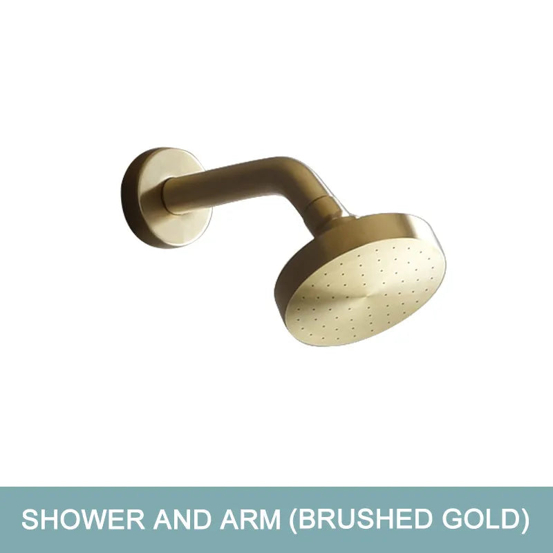 Shower Faucet System Stainless Steel Head Shower Wall