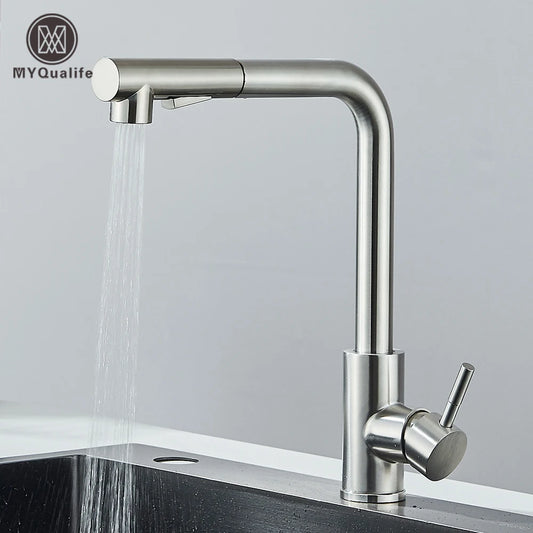 Pull Out Sink Faucet High Pressure Two Model
