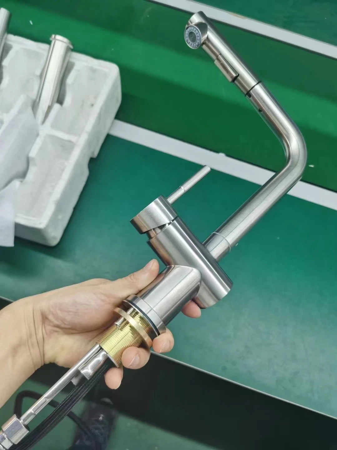 Touch On Pull Out Sink Faucet Stainless Steel