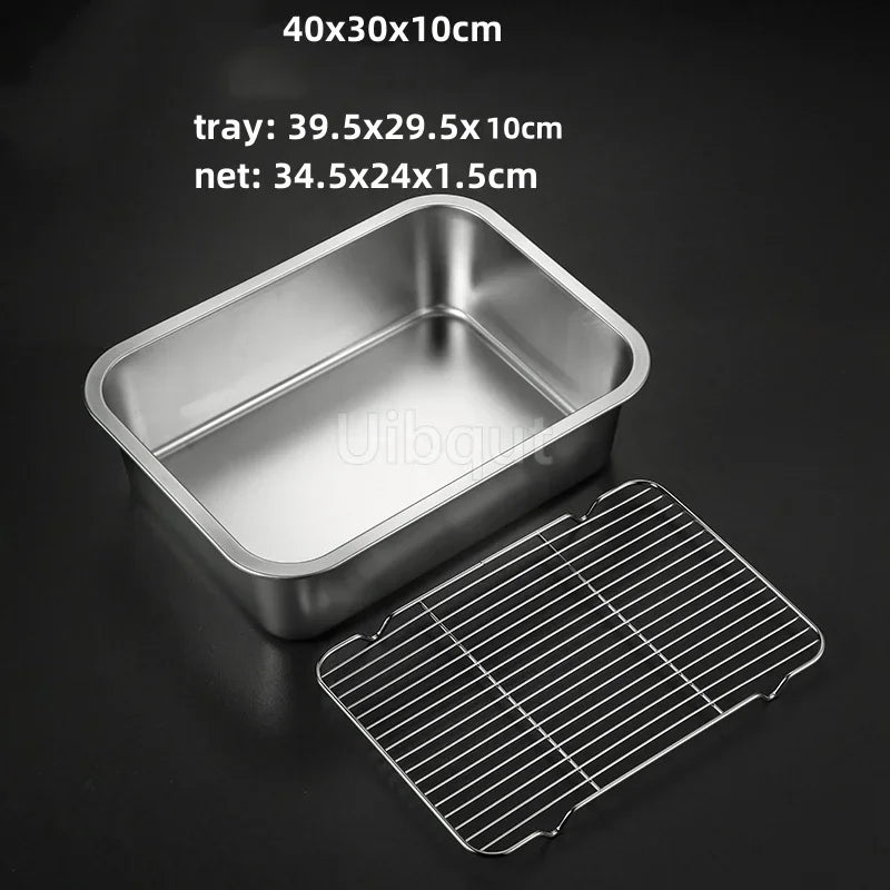 Deep Square Plate Basin Rack Pallet Stainless Steel
