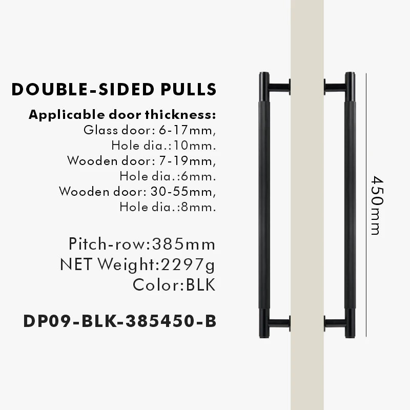 Nurlin Brass Door Double Sided Linear Striped Pull