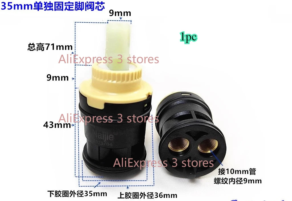1pcs 28mm/35mm/40mm Water Mixer Tap Faucet Cartridge Ceramic