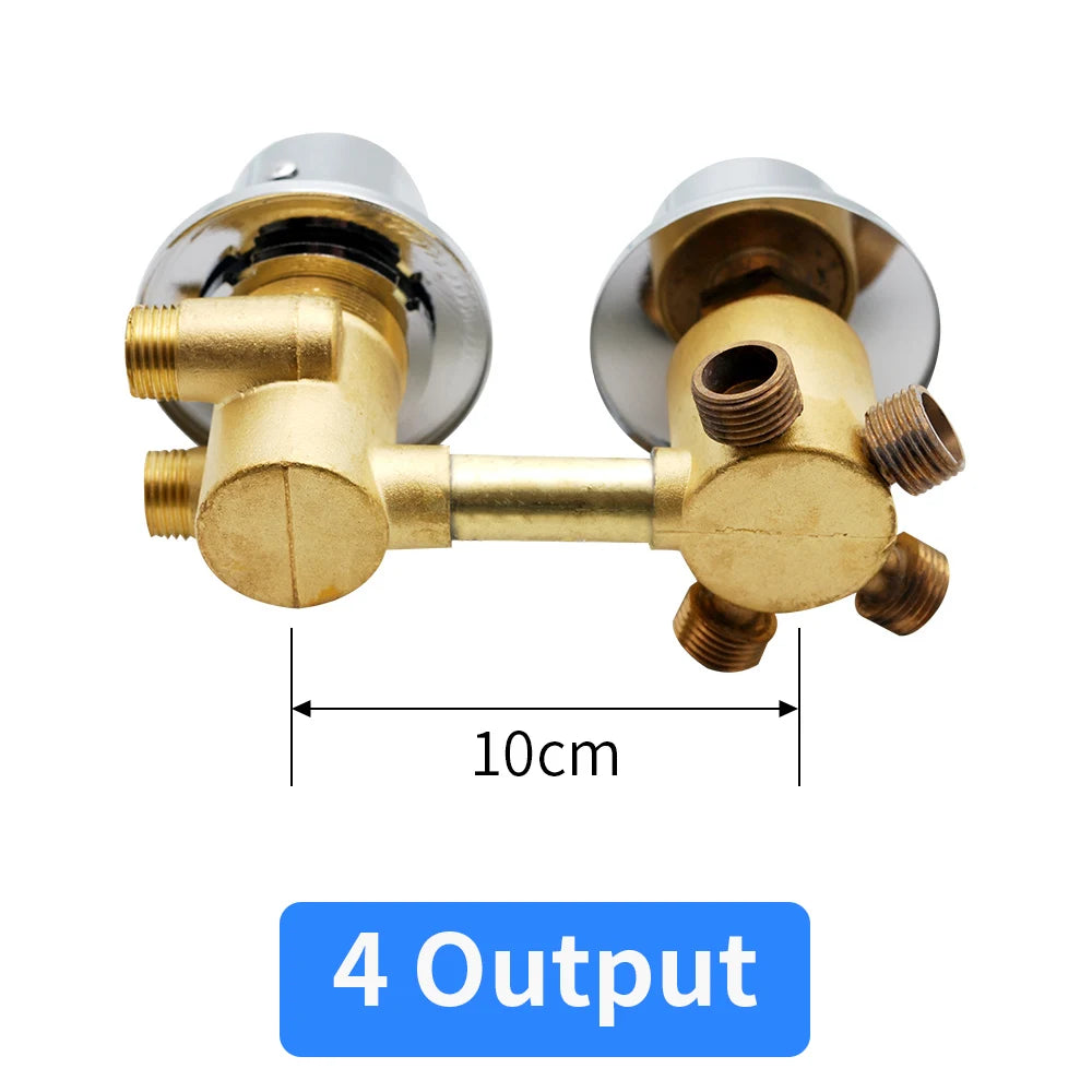 Vagsure 2/3/4/5ways Outlet Brass Mixing Valve Diverter