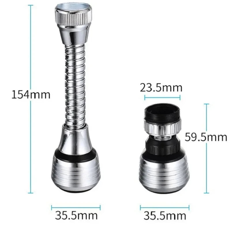 1/2pcs 360 Adjustment Sink Faucet Extender Filter Spray