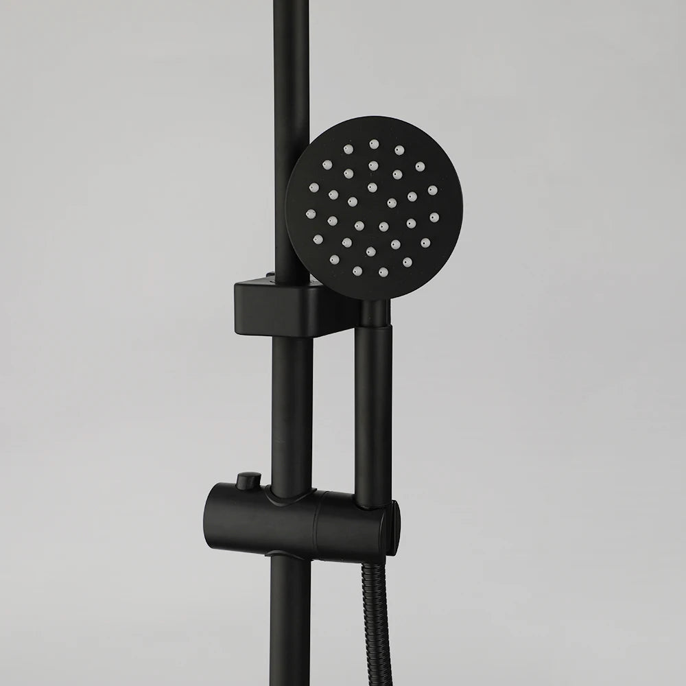 Kemaidi Matte Black Shower Wall Mounted Rainfall Shower