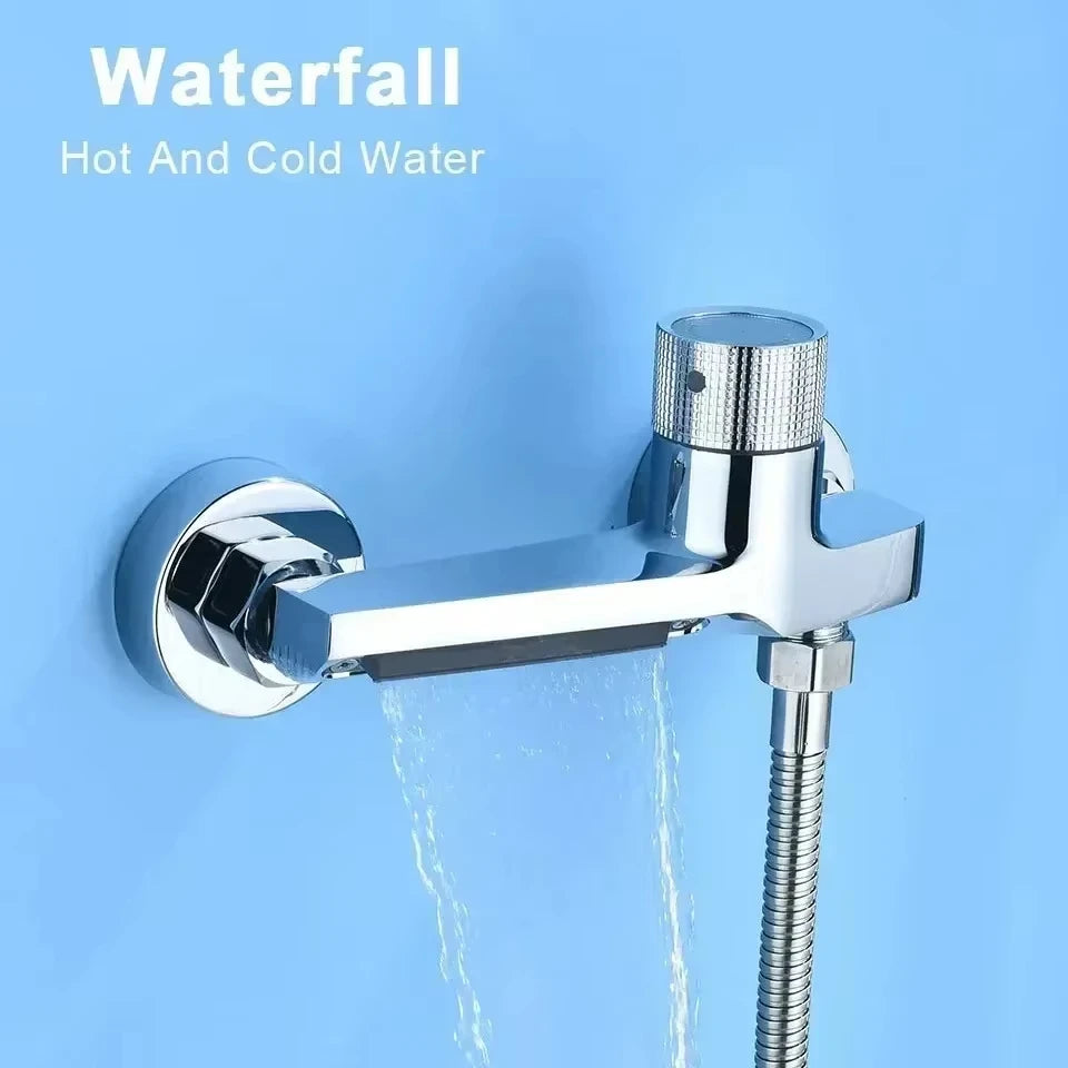 Gunmetal Gray Shower Faucet Brass Mixer Valve Shower