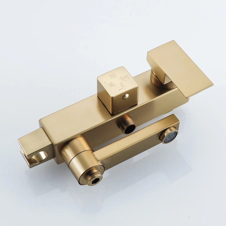 Cold Bathroom Shower Stainless Steel Bathroom Faucet System