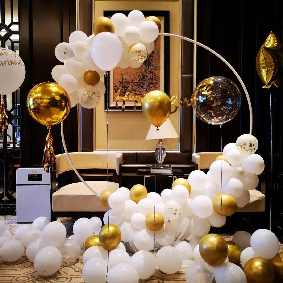 Metal Circle Stand Wedding Balloon Arch Round Balloon