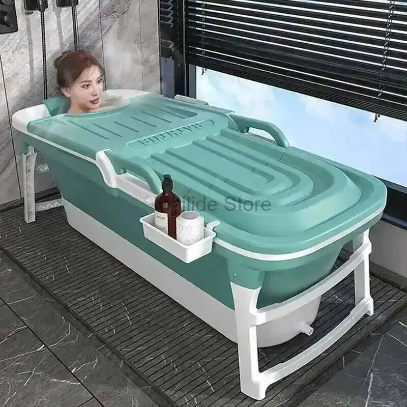Tub Bathtubs Adult Folding Bathtub Foaming Simple Adult