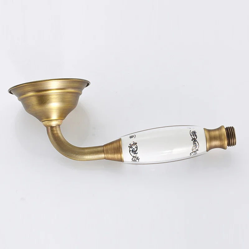 Brass Bathroom Faucet Shower Type Head Antique Brass