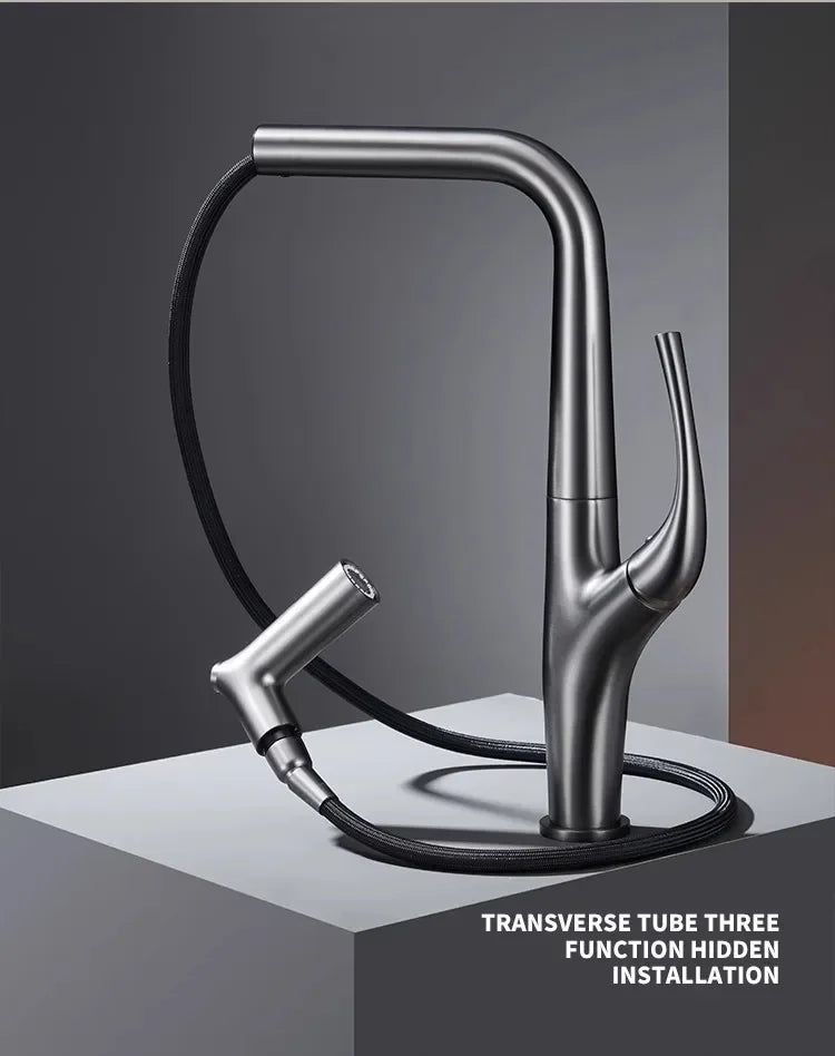Faucet Pull Out Water Filter Tap Brass Crane