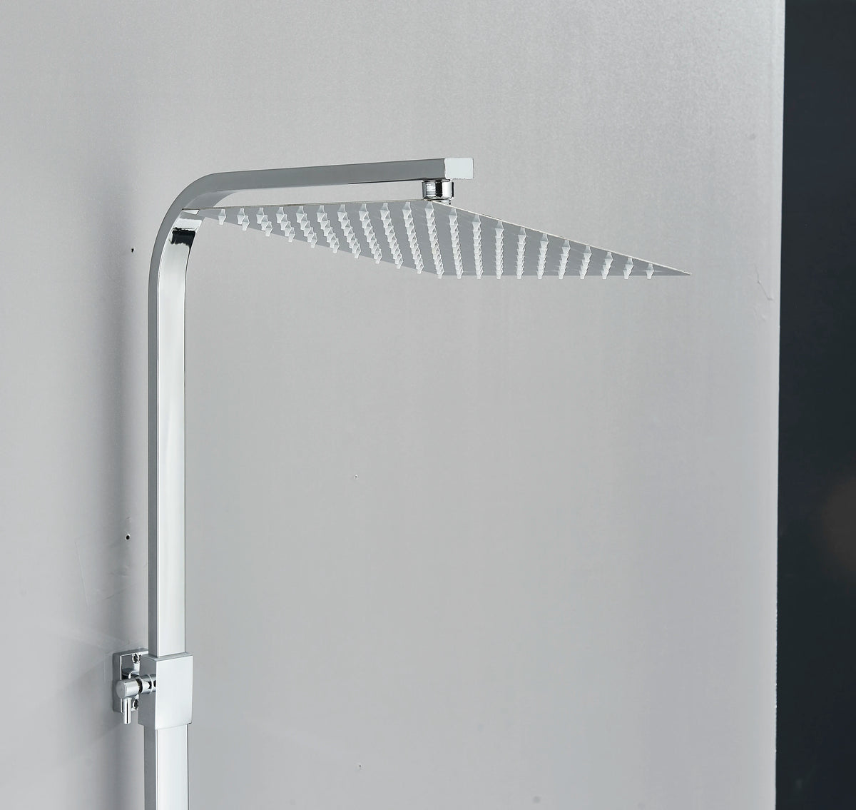 Chrome/Black Thermostat Shower Faucet Ways Bathroom Faucet