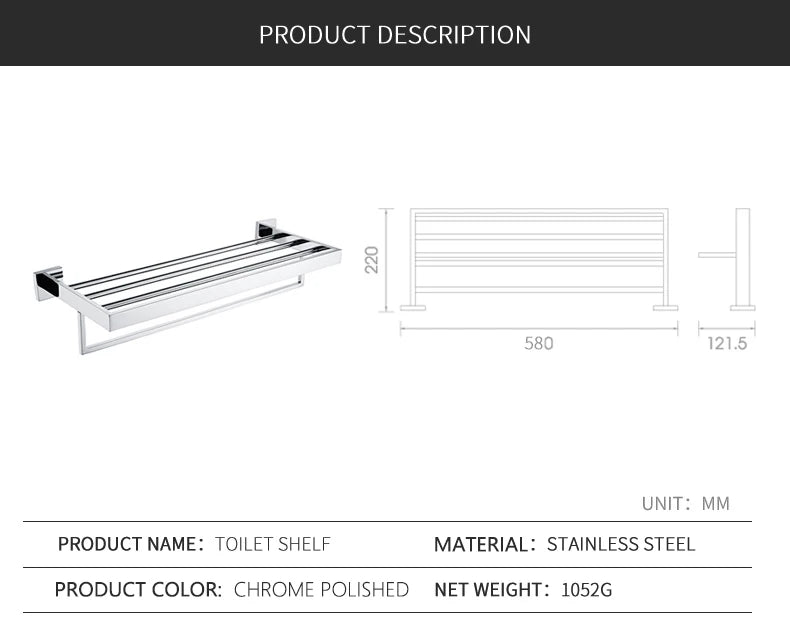 Sanluois High Quality Sus 304 Stainless Steel Bathroom