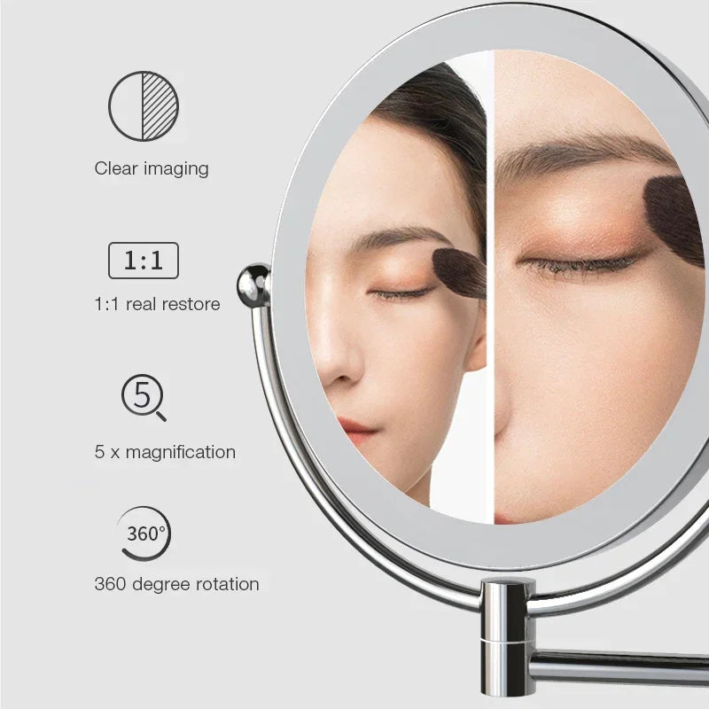 Wall Mount Led Lighting Makeup Vanity Mirror Inch