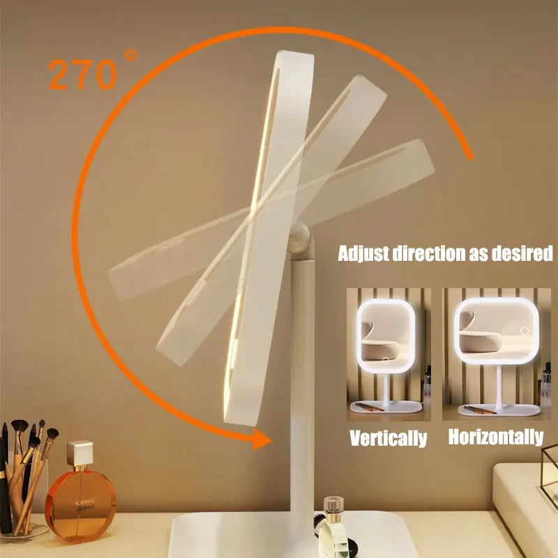 Desktop Vanity Mirror Led Makeup Mirror Colors Light