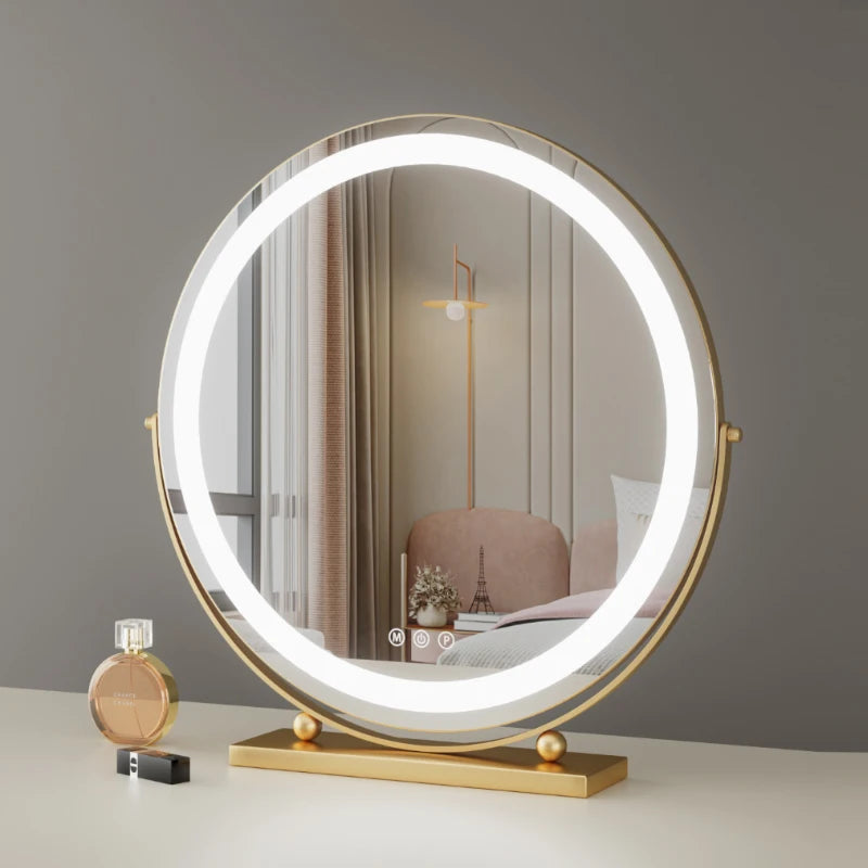 Led Lighted Makeup Mirror 15x Magnifying Vanity Compact