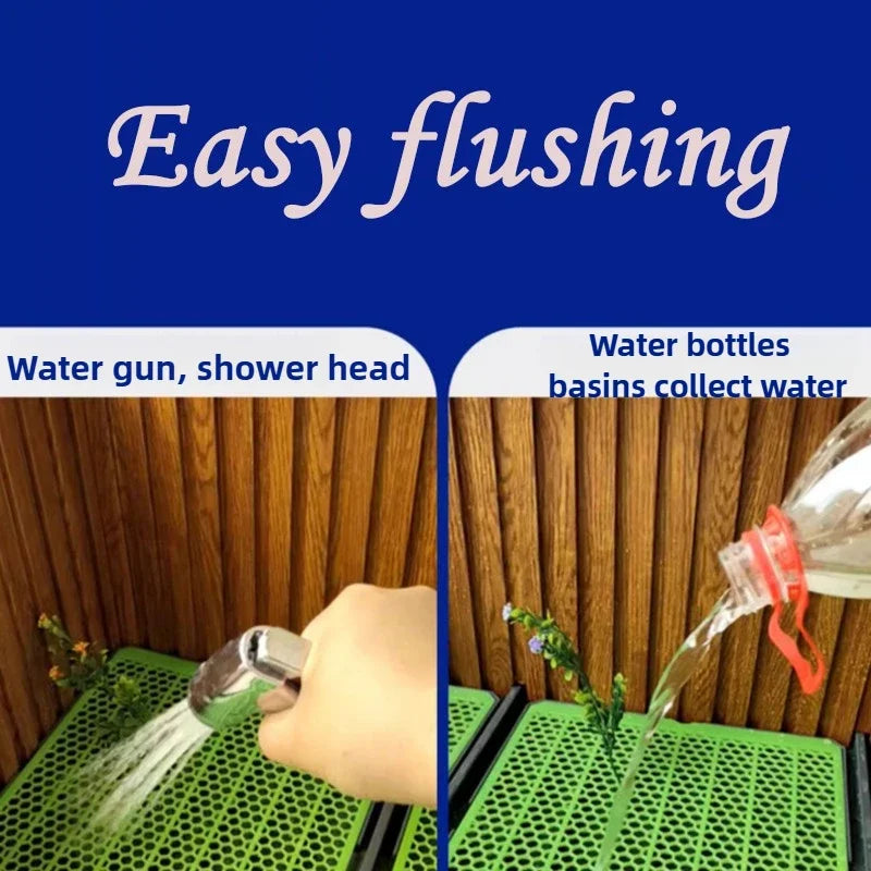 Flush Dog Toilet 28cm Enclosing Wall Large Dog