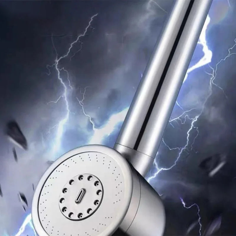 304 Stainless Steel Three-Speed Pressure-Boosting Shower Head