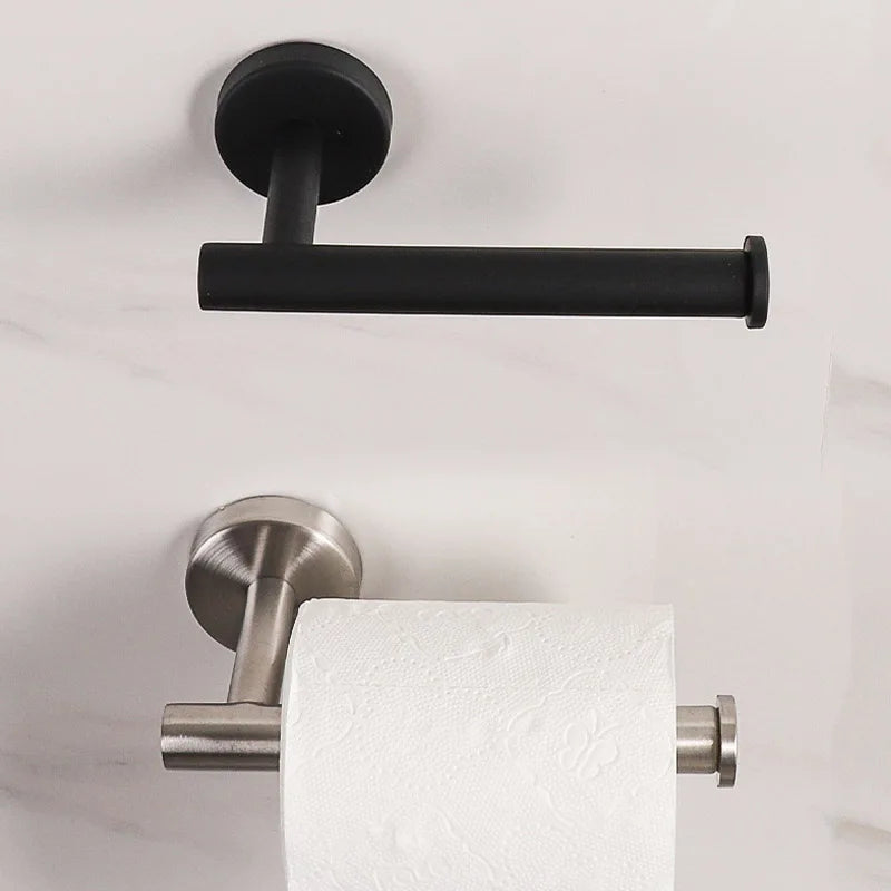 No Punching Wall Mounted Toilet Paper Holder Rustproof