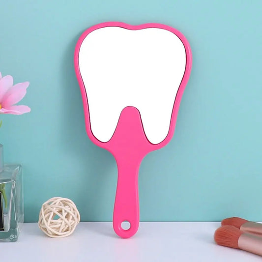 Plastic Tooth-Shaped Mirror Durable Lightweight High-Definition
