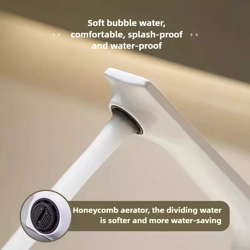 Modern Bathroom Sink Faucet Brass White Or Brushed