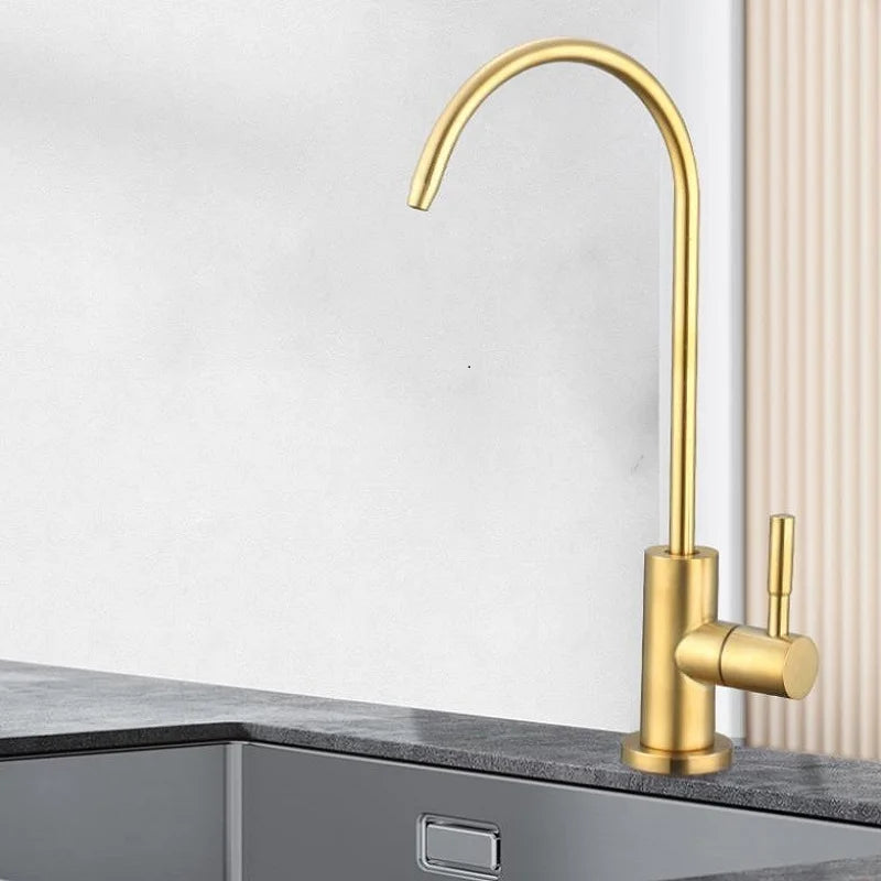 Kktnsg Water Purifier Faucet Brushed Gold Faucet Osmosis