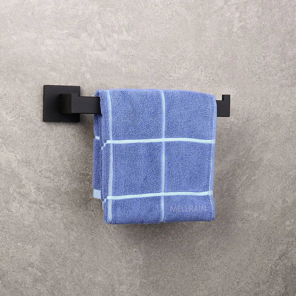 Matte Black Bathroom Hardware 304 Stainless Steel Towel