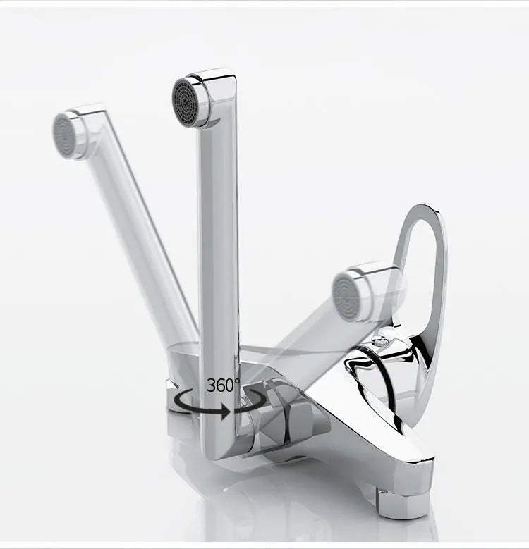 Faucet Mixers Wall Mounted Handle Mixer Tap Sink