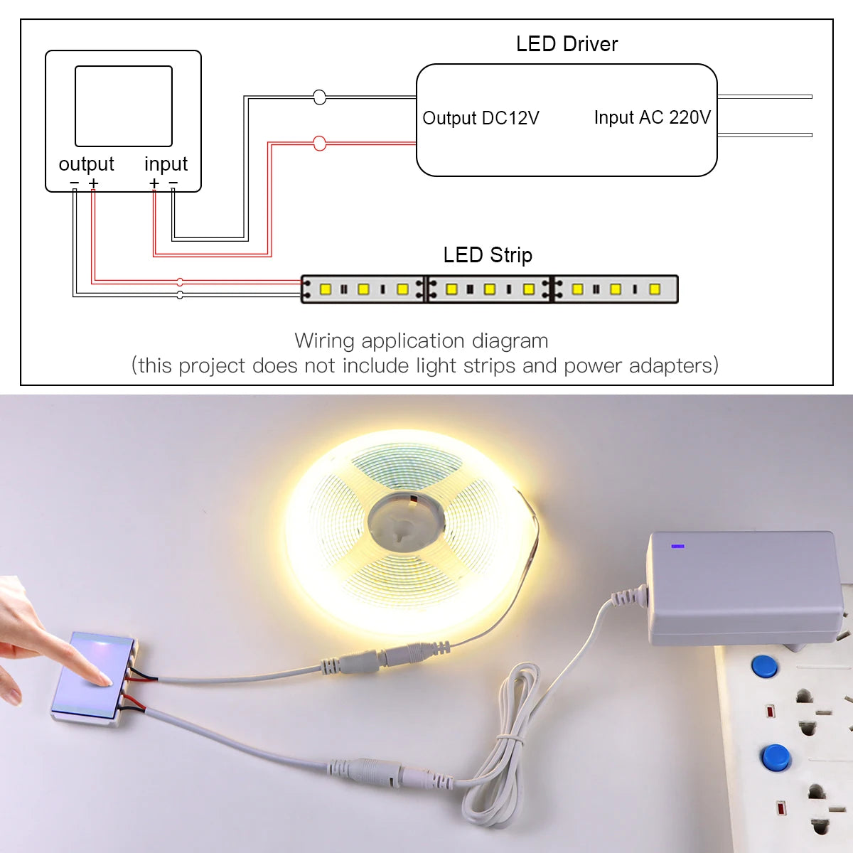 12v 5a Makeup Mirror Led Light Switch Capacitive