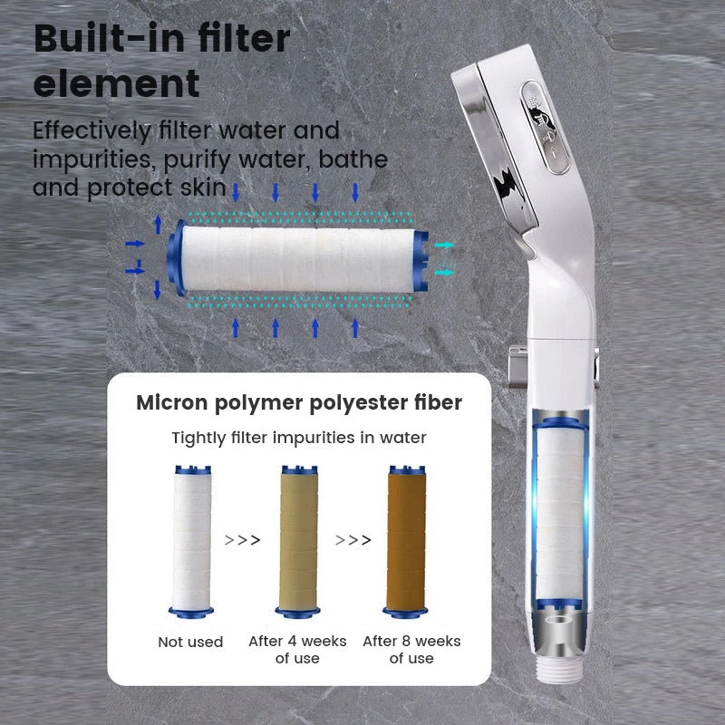 Shower Booster Showerhead Strong Pressure Shower Head Bathroom