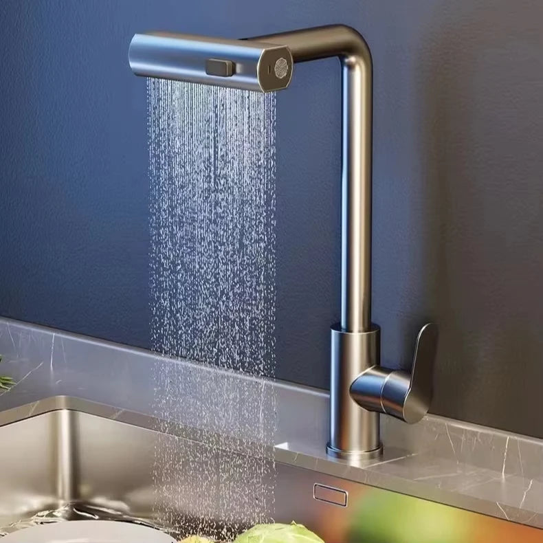 Pull-Out Flying Rain Waterfall Faucet Cold Faucet 304