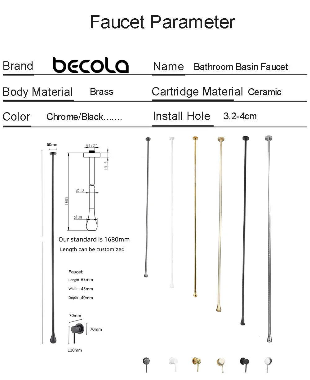 Ceiling Design Bathroom Bubbler & Cold Hang Faucet