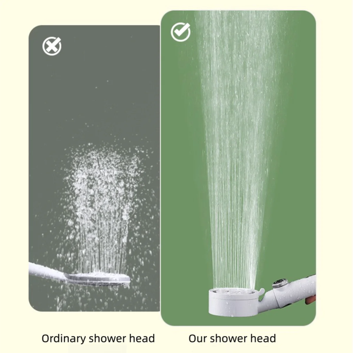Multi-Stage Filtration Pressurization Shower Head