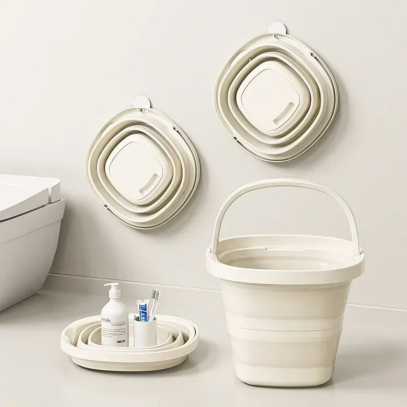 Folding Bucket 5/10l Outdoor Fishing Bucket Compact Thickened