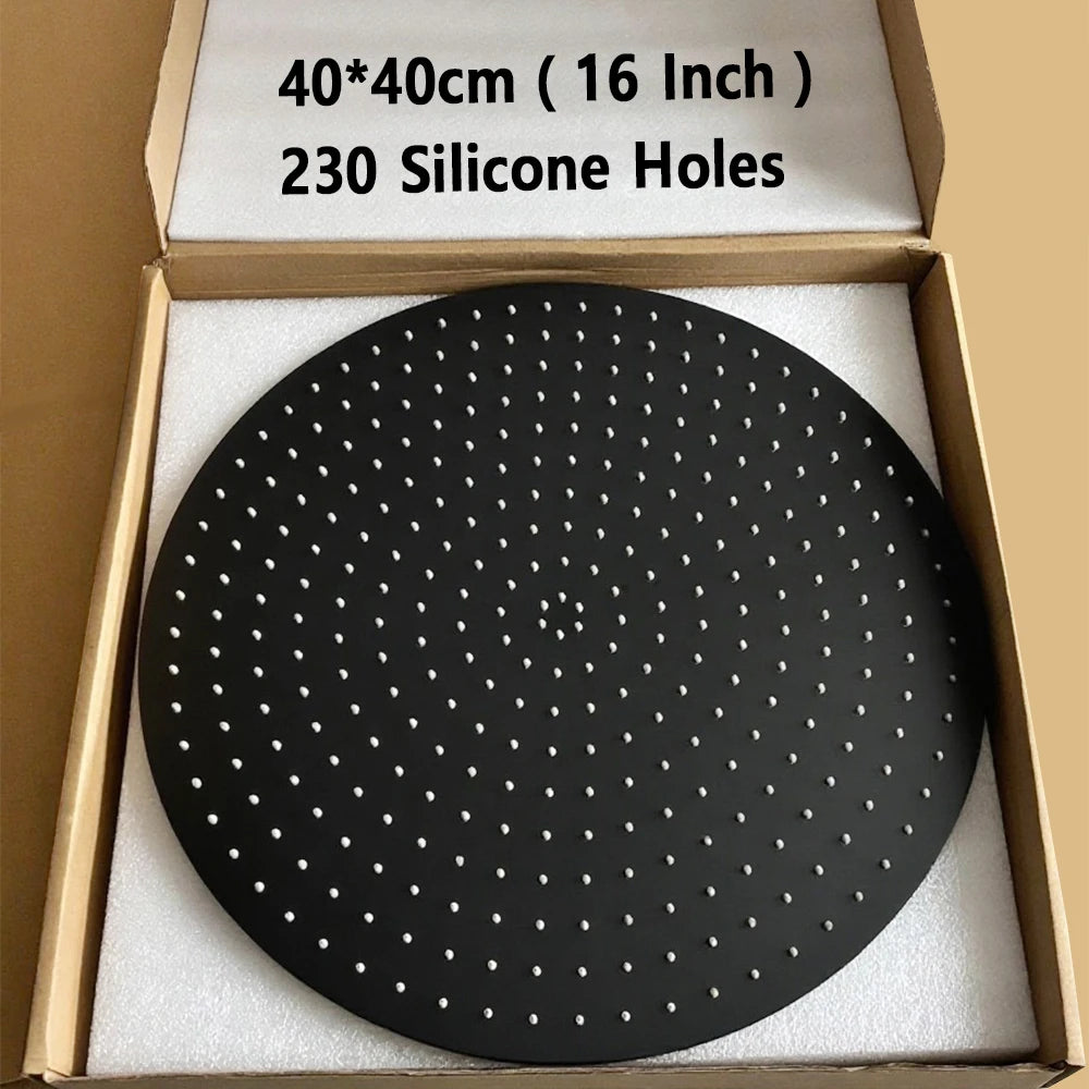 Square Round 16/20/24 Inch Bathroom Shower Head Ultra-Thin